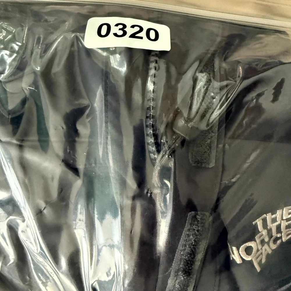 The North Face Gore-Tex Windbreaker Mens‎ Large Gray Black Mountain Parka Hooded